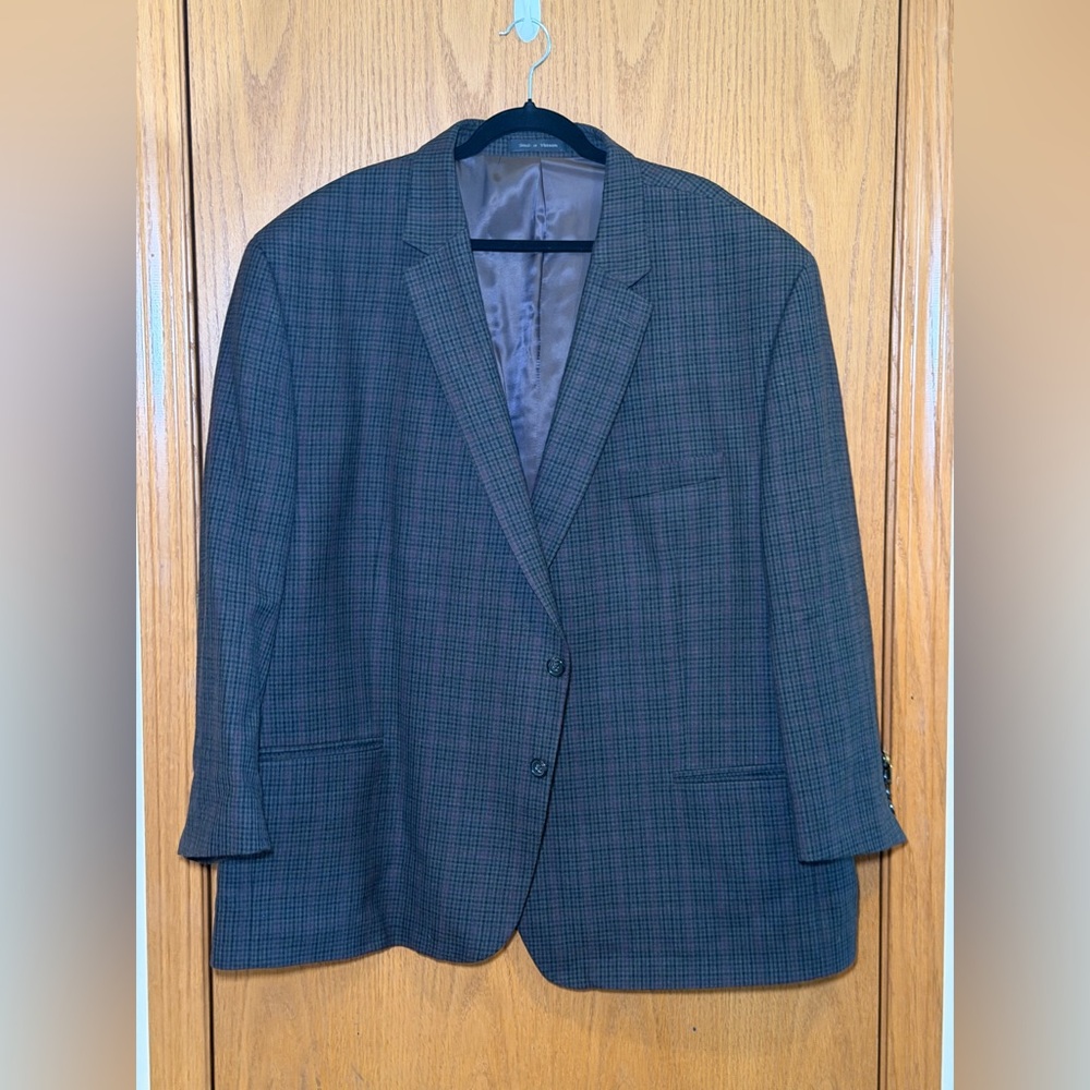 Ralph Lauren Men's brown /blue Check Blazer